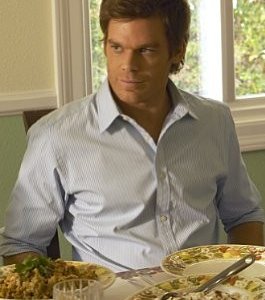 Dexter: Michael C. Hall in una scena dell'episodio Hungry Man