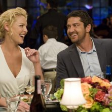 Katherine Heigl e Gerard Butler a cena insieme nel film La dura verità (2009)