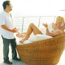 Violante Placido sul set del film 'Moana' con Alfredo Peyretti