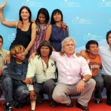 Il cast de La terra degli uomini rossi alla 65°mostra del Cinema di Venezia (2008)