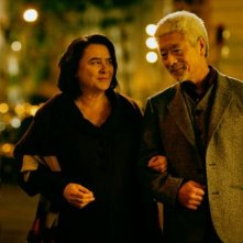 Josiane Balasko e Togo Igawa in una scena de Il riccio