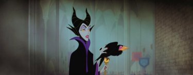 La perfida strega Malefica del film d'animazione La bella addormentata nel bosco ( 1959 )