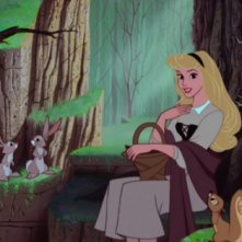 La principessa Aurora in una immagine del film d'animazione La bella addormentata nel bosco ( 1959 )