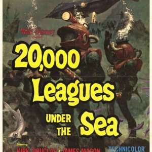 Locandina del film 20000 leghe sotto i mari ( 1954 )
