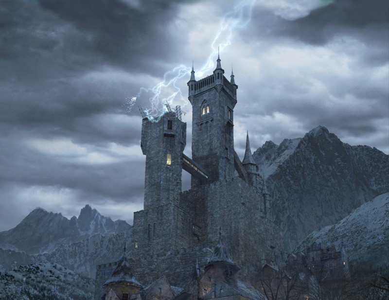 Il Castello Di Frankenstein Viene Colpito Da Un Fulmine Nel Film Van Helsing 140409