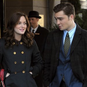 Leighton Meester e Ed Westwick in un momento della puntata Treasure of Serena Madre di Gossip Girl