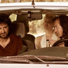 Leonardo Pieraccioni, Suzie Kennedy e Rocco Papaleo in una scena del film Io e Marilyn