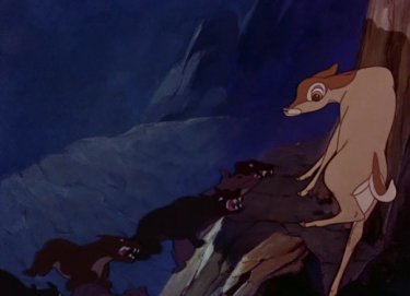 Faline in una scena del film Bambi ( 1942 )