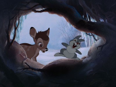 Il Cerbiatto Con L Amico Tamburino Nel Film Bambi 1942 140924