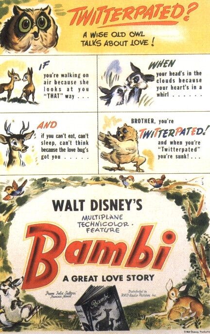 Locandina Del Film Bambi 1942 Di Walt Disney 140950
