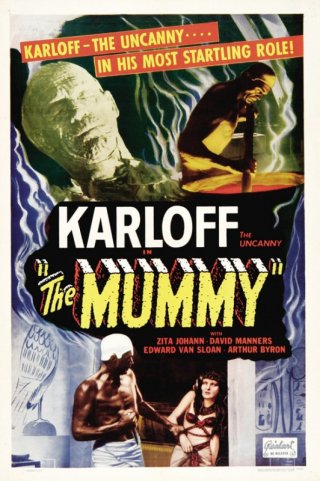 Locandina del film La mummia (1932) con Boris Karloff