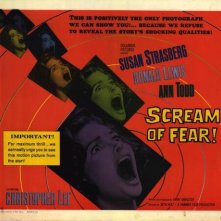 Una bella lobby card promozionale del film La casa del terrore