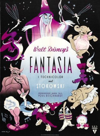 Una bella locandina del film Fantasia ( 1940 )