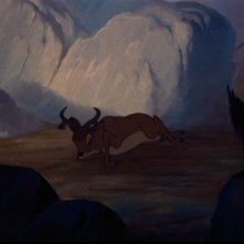Il cerbiatto adulto in una scena del film d'animazione Bambi