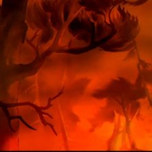 Una drammatica scena del film d'animazione Bambi ( 1942 )