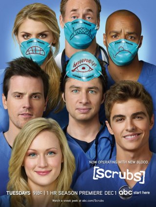 Il poster della Abc per la nona stagione di Scrubs