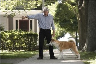 Richard Gere e il cane Hachi nel film Hachiko