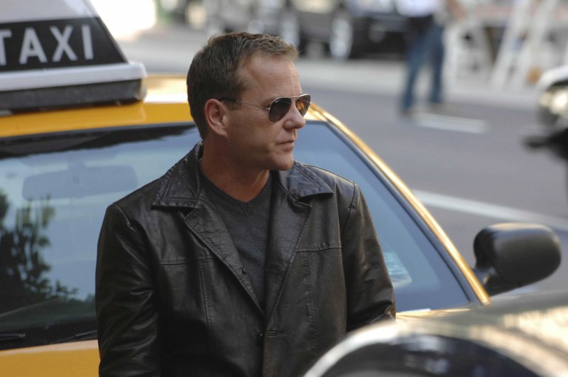 Kiefer Sutherland in una scena di 24