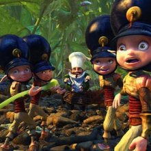 Un'immagine di alcuni personaggi del mondo dei Minimei dal film Arthur e la vendetta di Maltazard
