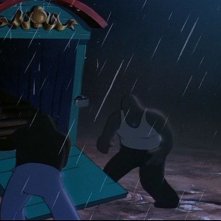 I lavoratori del circo in una scena del film d'animazione Dumbo