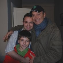 Andrea De Rosa, Massimo Bonetti e Luca Gaggiano sul set di Quando si diventa grandi