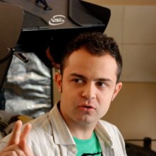 Andrea De Rosa sul set del film Quando si diventa grandi