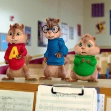 I Chipmunk in una scena del film Alvin Superstar 2