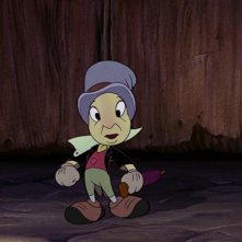 Il Grillo parlante in una scena del film d'animazione Pinocchio ( 1940 )
