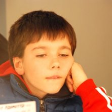 il piccolo Luca Caggiano uno dei protagonisti del film Quando si diventa grandi