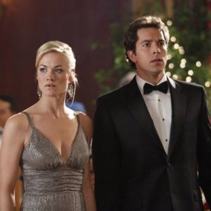 Chuck: Yvonne Strahovski e Zachary Levi in un momento dell'episodio Chuck Vs. The Angel de la Muerte