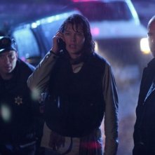 Milla Jovovich e Will Patton in una scena del film Il quarto tipo