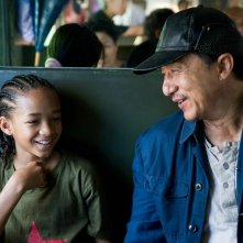 Jaden Smith e Jackie Chan in un'immagine del remake di Karate Kid