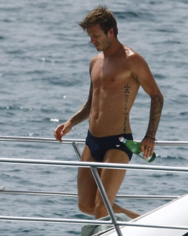 David Beckham In Costume Da Bagno 142435