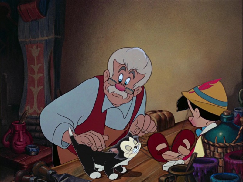 Il Falegname Geppetto E Il Burattino In Una Scena Del Film D Animazione Pinocchio 142465