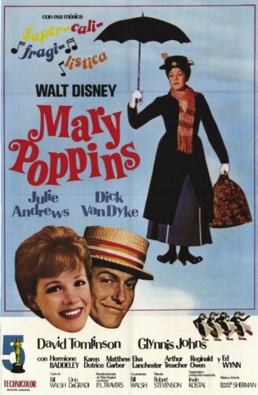 Locandina del film Mary Poppins ( 1964 ) della Disney