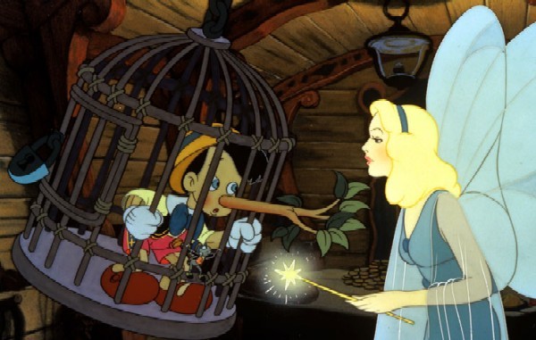 Pinocchio E La Dolce Fata Turchina In Una Scena Del Film D Animazione Pinocchio 142466