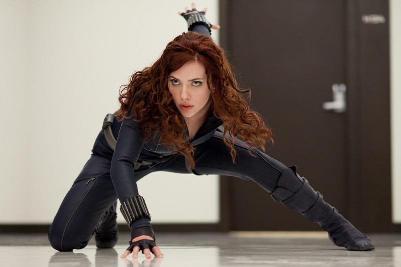 Scarlett Johansson Black Widow In Azione In Una Scena Del Film Iron Man 2 142663