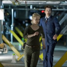 Doctor Who: David Tennant e Lindsay Duncan in una scena dello speciale The Waters of Mars