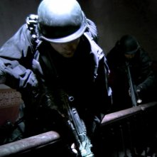 I membri delle forze speciali in una scena del film horror Rec 2