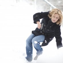 Isabella Ferrari in una scena della fiction Nel Bianco