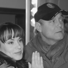 Crisula Stafida e Massimo Bonetti sul set di Quando si diventa grandi