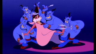 Una divertente scena del film d\'animazione Aladdin ( 1992 )