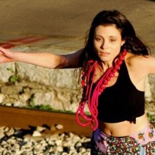 Valentina Acca sul set del film Esterno Sera