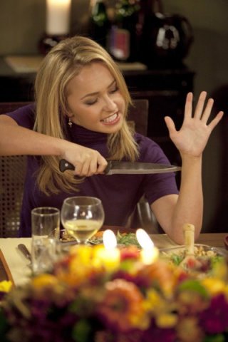 Hayden Panettiere in una scena tratta da Thanksgiving, dalla quarta stagione di Heroes