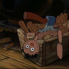 Una scena del film d'animazione Pinocchio del 1940