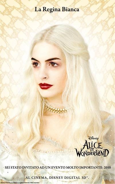 Character Poster Italiano La Regina Bianca Alice In Wonderland 143245