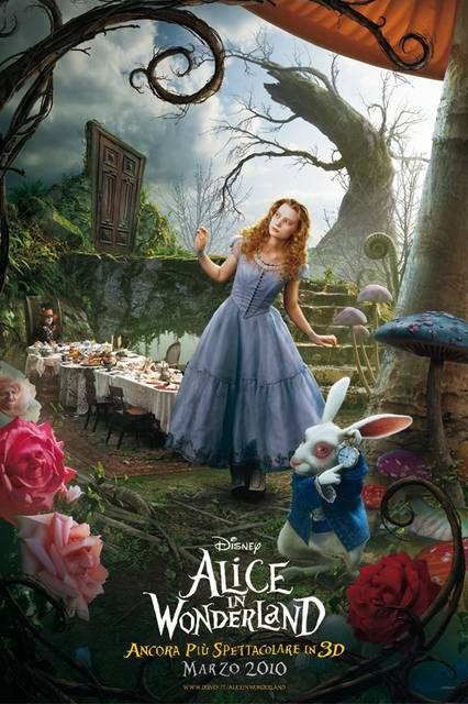 Poster Italiano Alice In Wonderland Con La Protagonista 143248