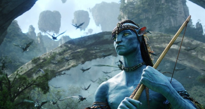 An image of Jake Sully's avatar on Pandora in the movie Avatar