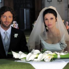 Francesco Testi ed Alessandra Martines in una scena di Caterina e le sue figlie 3