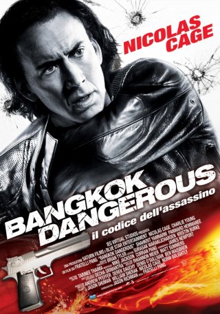 La locandina italiana di Bangkok Dangerous con Nicolas Cage